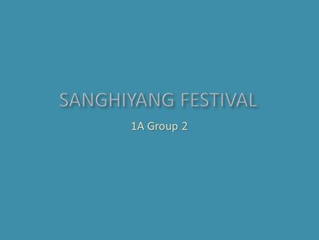 1A Group 2. In Alfonso, Cavite, the Sanghiyang Festival takes place during the third Saturday of January, along with the Sayaw sa Apoy. The festival begins.