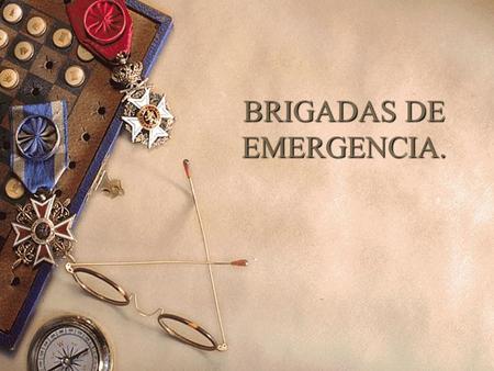 BRIGADAS DE EMERGENCIA.