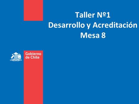 Taller Nº1 Desarrollo y Acreditación Mesa 8. * Estándares de interoperabilidad Estándares de infraestructura Estándares tecnológicos (Desarrollo en tecnologías.
