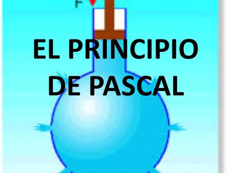 EL PRINCIPIO DE PASCAL.