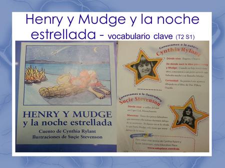 Henry y Mudge y la noche estrellada - vocabulario clave (T2 S1)