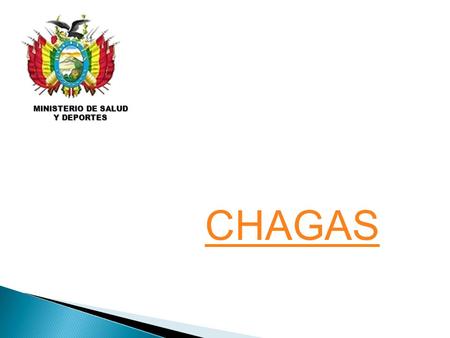 MINISTERIO DE SALUD Y DEPORTES CHAGAS.