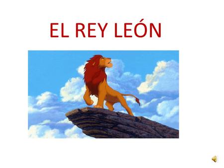 EL REY LEÓN.