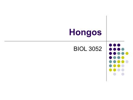 Hongos BIOL 3052.