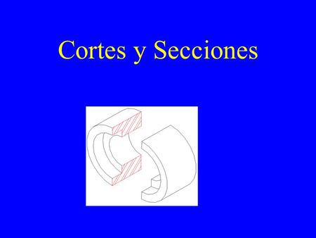 Cortes y Secciones.