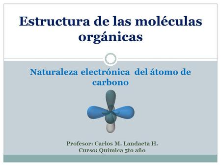 Estructura de las moléculas orgánicas