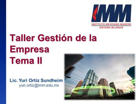 Taller Gestión de la Empresa Tema II