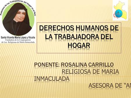 DERECHOS HUMANOS DE LA TRABAJADORA DEL HOGAR