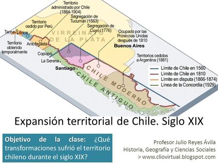 Expansión territorial de Chile. Siglo XIX