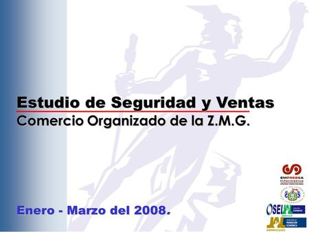 Estudio de Seguridad y Ventas Comercio Organizado de la Z.M.G. Enero - Marzo del 2008.