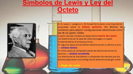 Símbolos de Lewis y Ley del Octeto