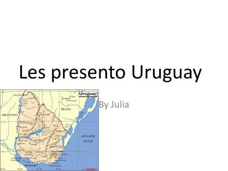 Les presento Uruguay By Julia. Money and Población In Uruguay you need 21.0953 Uruguayan peso to have 1 U.S. dollar. La población de Urugay es templudo.