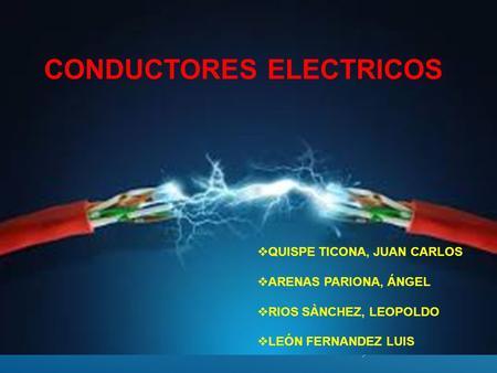 CONDUCTORES ELECTRICOS