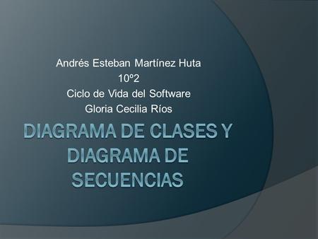 Andrés Esteban Martínez Huta 10º2 Ciclo de Vida del Software Gloria Cecilia Ríos.