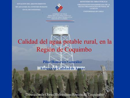 Calidad del agua potable rural, en la Región de Coquimbo
