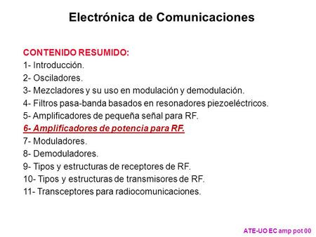 Electrónica de Comunicaciones