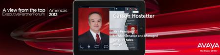 Haga clic para modificar el estilo de título del patrón Carson Hostetter Vice President US Maintenance and Managed Services Sales Avaya.