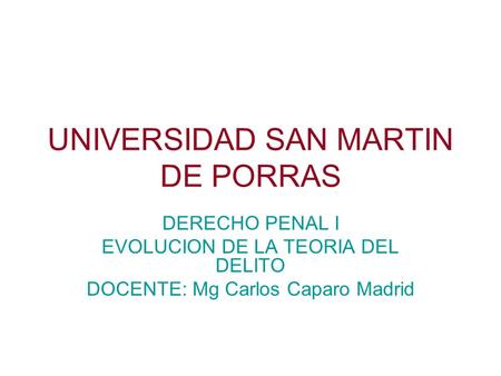 UNIVERSIDAD SAN MARTIN DE PORRAS