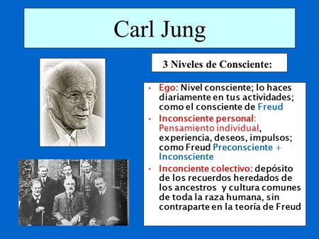 Carl Jung 3 Niveles de Consciente: