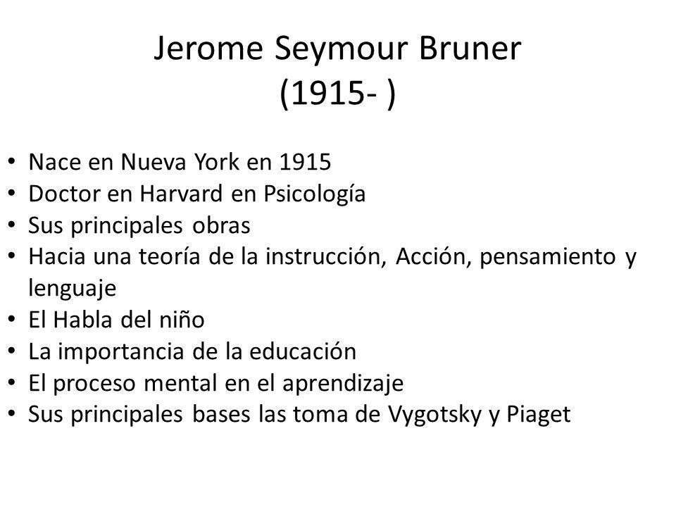 jerome seymour bruner essay A major theme in the theoretical framework of bruner is that learning is an active process in which learners construct new ideas or concepts. jerome seymour bruner essay A major theme in the theoretical framework of bruner is that learning is an active process in which learners construct new ideas or concepts.