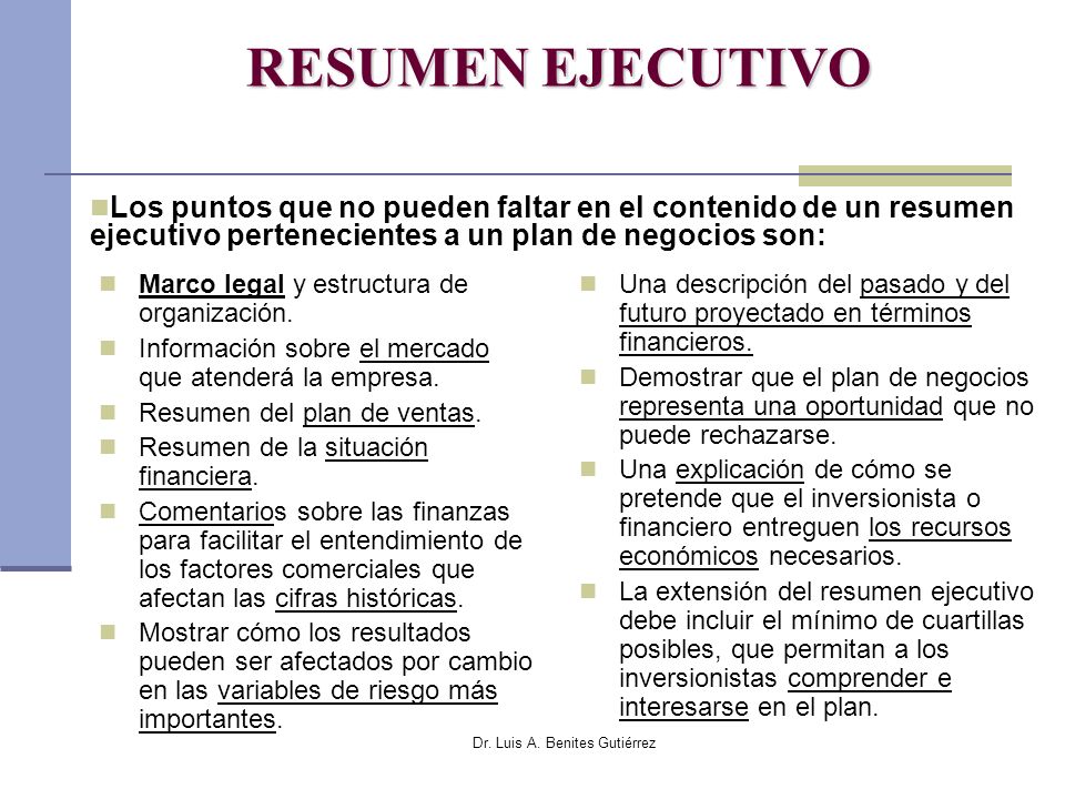 ejemplo de un informe ejecutivo corto