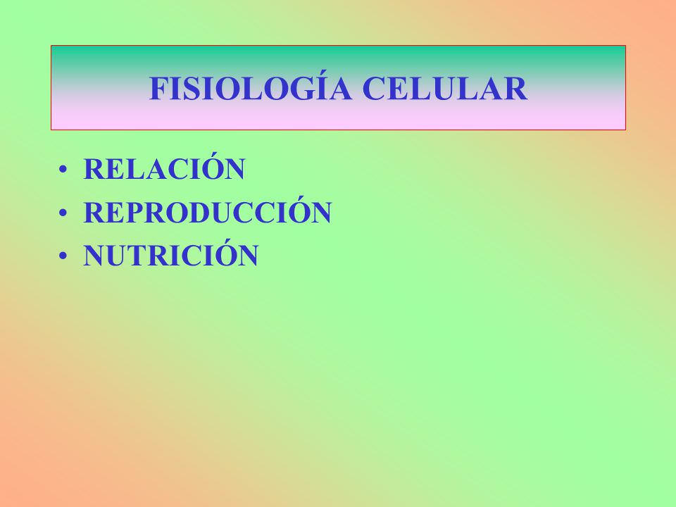 Fisiologia celular