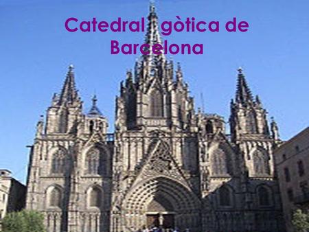Catedral gòtica de Barcelona. La Planta 1 2 33 4 5 4 6 7 8 9 10 11 12 13.