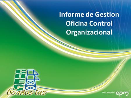Informe de Gestion Oficina Control Organizacional.