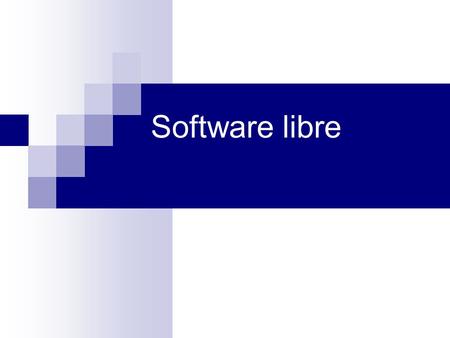 Software libre. El software libre se define con base en cuatro libertades definidas por Richard Stallman: 1. La libertad para usar un software con cualquier.