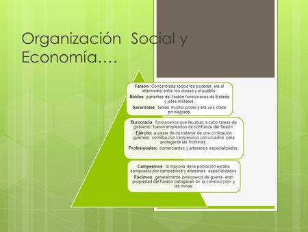 Organización Social y Economía….
