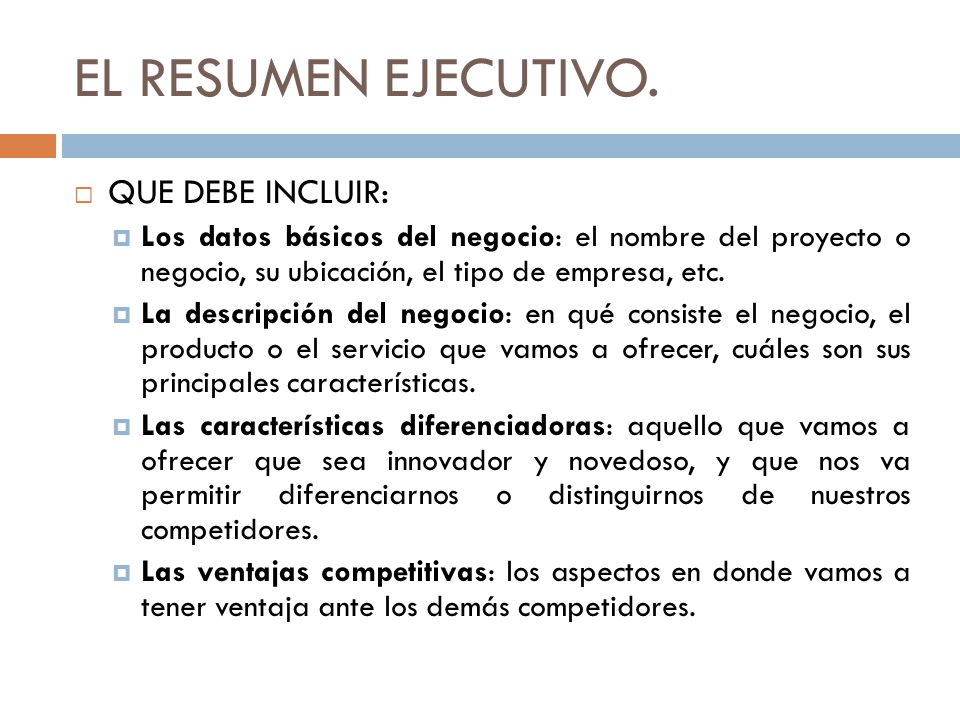 formatos de resumen ejecutivo