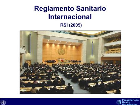 Text 1 Pan American Health Organization Reglamento Sanitario Internacional RSI (2005)