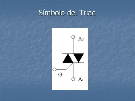 Símbolo del Triac.