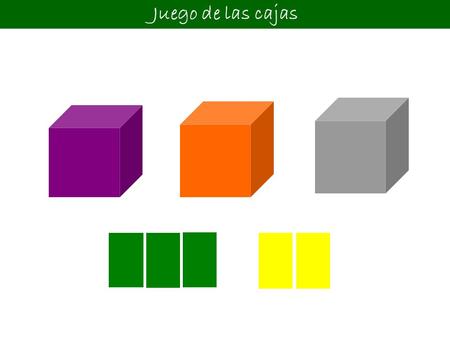 Juego de las cajas. V2 A1A2 V1 Primera situación: En una caja están las dos tarjetas amarillas y en la otra dos de las verdes, pasamos una tarjeta de.