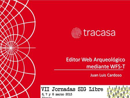 Juan Luis Cardoso Editor Web Arqueológico mediante WFS-T.