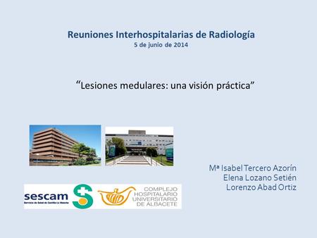 Reuniones Interhospitalarias de Radiología