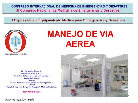 II CONGRESO INTERNACIONAL DE MEDICINA DE EMERGENCIAS Y DESASTRES