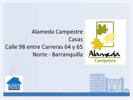 Alameda Campestre Casas Calle 98 entre Carreras 64 y 65