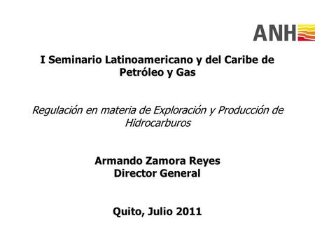I Seminario Latinoamericano y del Caribe de Petróleo y Gas