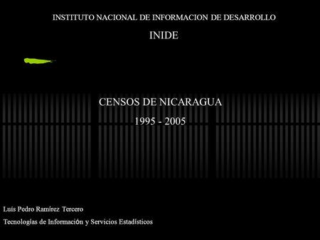 INSTITUTO NACIONAL DE INFORMACION DE DESARROLLO