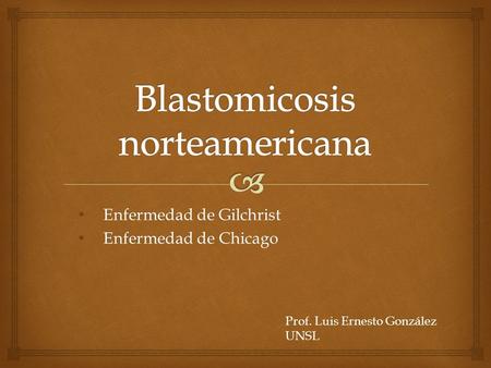 Blastomicosis norteamericana