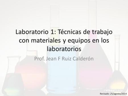 Prof. Jean F Ruiz Calderón