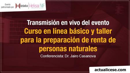Conferencista: Dr. Jairo Casanova