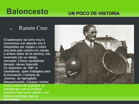 Baloncesto Ramón Cruz UN POCO DE HISTORIA