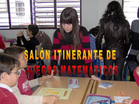 Nuestros alumnos de 3º D y 3º E enseñan a los alumnos de 6º de primaria del CEIP Pedro Gutiérrez los juegos matemáticos.