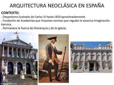 ARQUITECTURA NEOCLÁSICA EN ESPAÑA