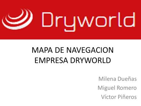 MAPA DE NAVEGACION EMPRESA DRYWORLD