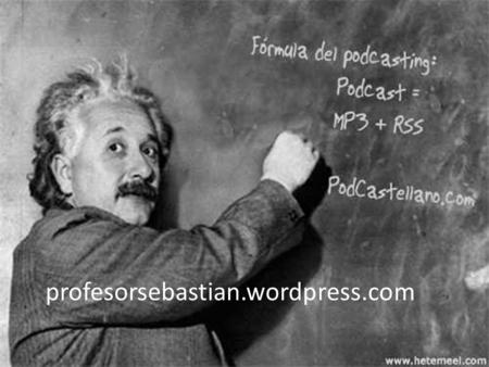 Profesorsebastian.wordpress.com. ¿Cómo hacer un podcast? 1.- Grabar el contenido (música, voz o ambas cosas... etc,) con tu programa de edición de audio.