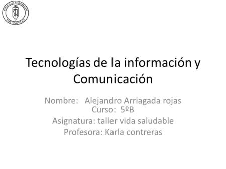 Tecnologías de la información y Comunicación