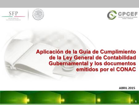 Región Sureste Aplicación de la Guía de Cumplimiento de la Ley General de Contabilidad Gubernamental y los documentos emitidos por el CONAC ABRIL 2015.